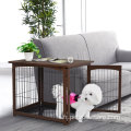 Maison de table de compagnie de cage pour chiens décoratif en bois